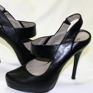 Gunmetal Sling Back Heels